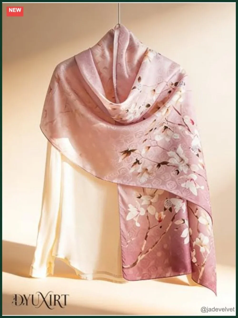 100% Mulberry Silk Oversized Shawl Evening Neckwear Featherlight Sun-Shielding